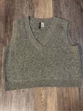 Gray lightweight sweater vest